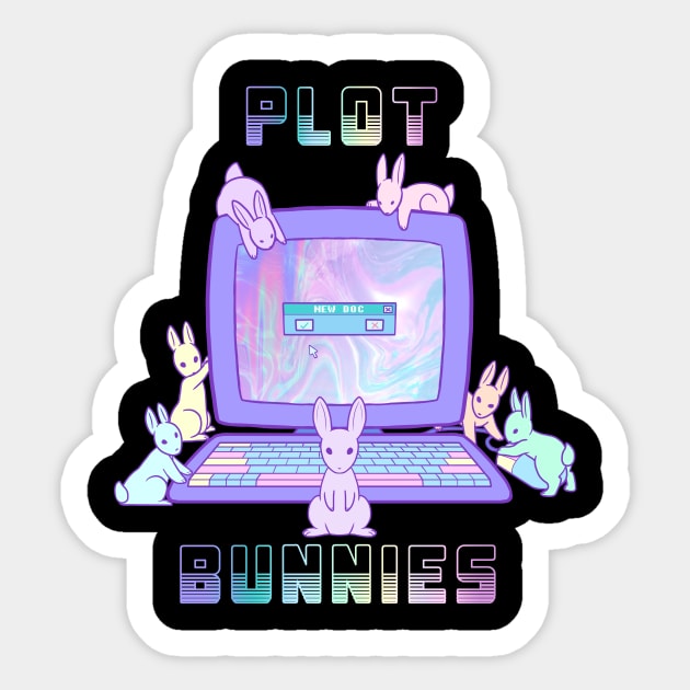 Plot Bunnies Sticker by Shrineheart